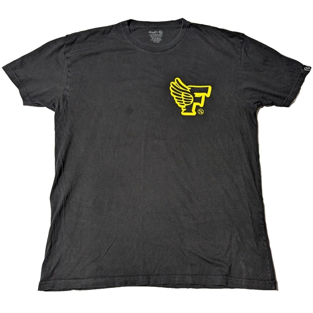 FLY SUPPLY Fly or Die Wings‎ Men XL Black Double-Sided T-Shirt Made In USA